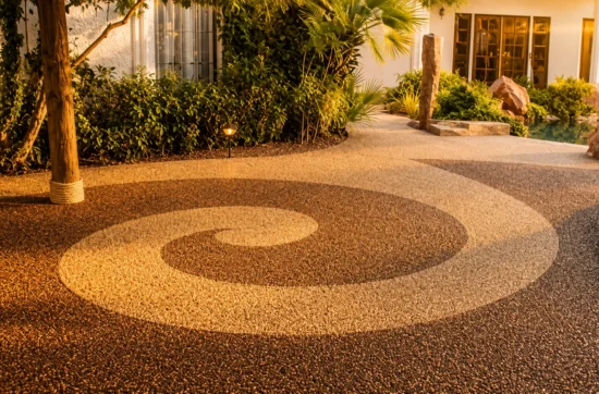 stone crete flooring