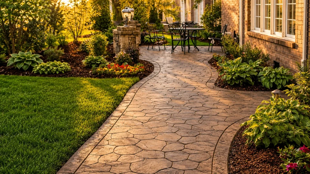 stamped concrete resurfacing
