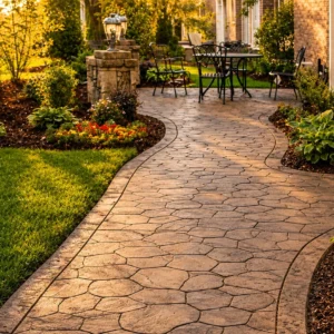 stamped concrete resurfacing