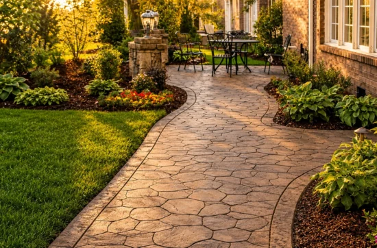 stamped concrete resurfacing