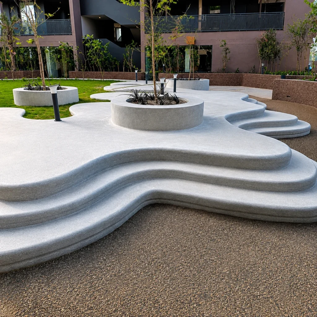 sandcrete flooring in india
