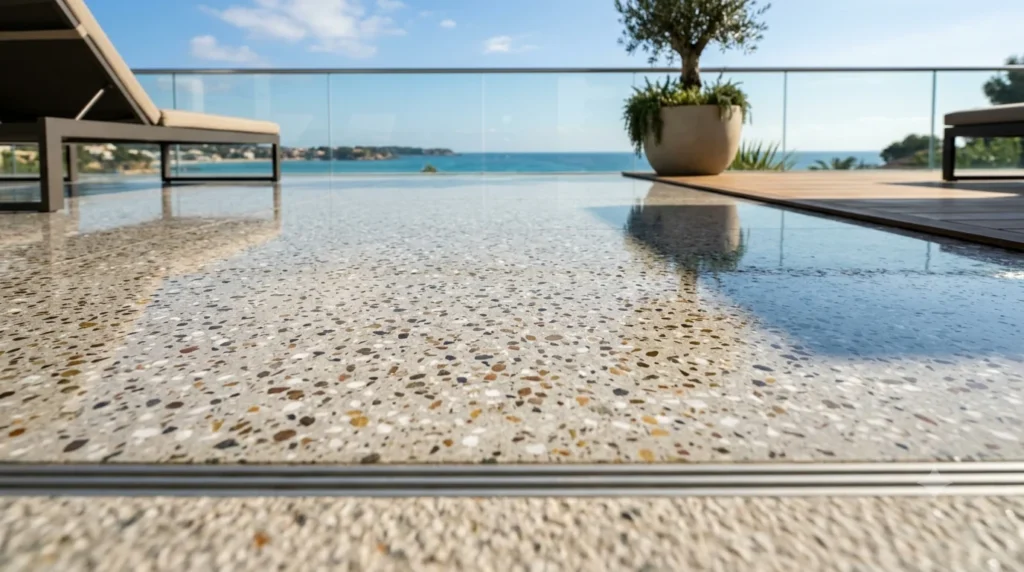 terrazzo polished concrete floor